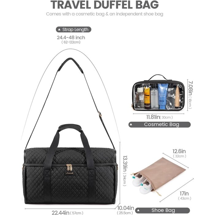 XL Weekender Reisetasche - Wasserabweisend & 180° Öffnung - bis zu 32,9% Rabatt