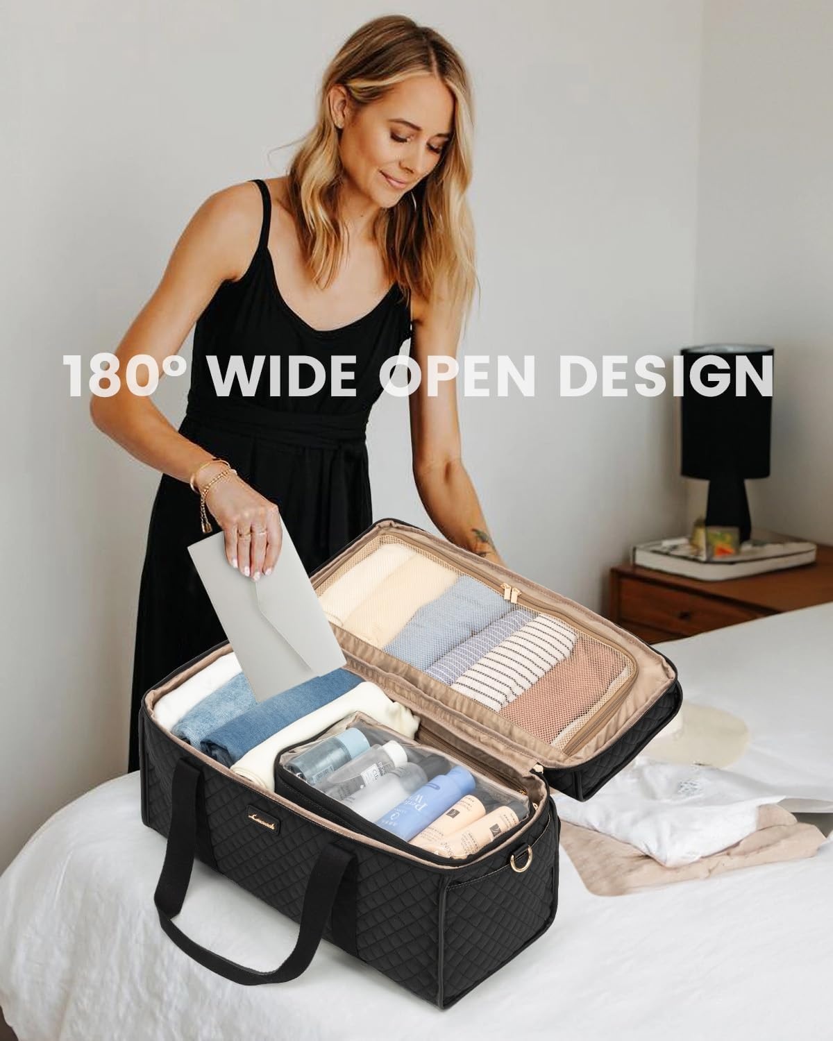 XL Weekender Reisetasche - Wasserabweisend & 180° Öffnung - bis zu 32,9% Rabatt