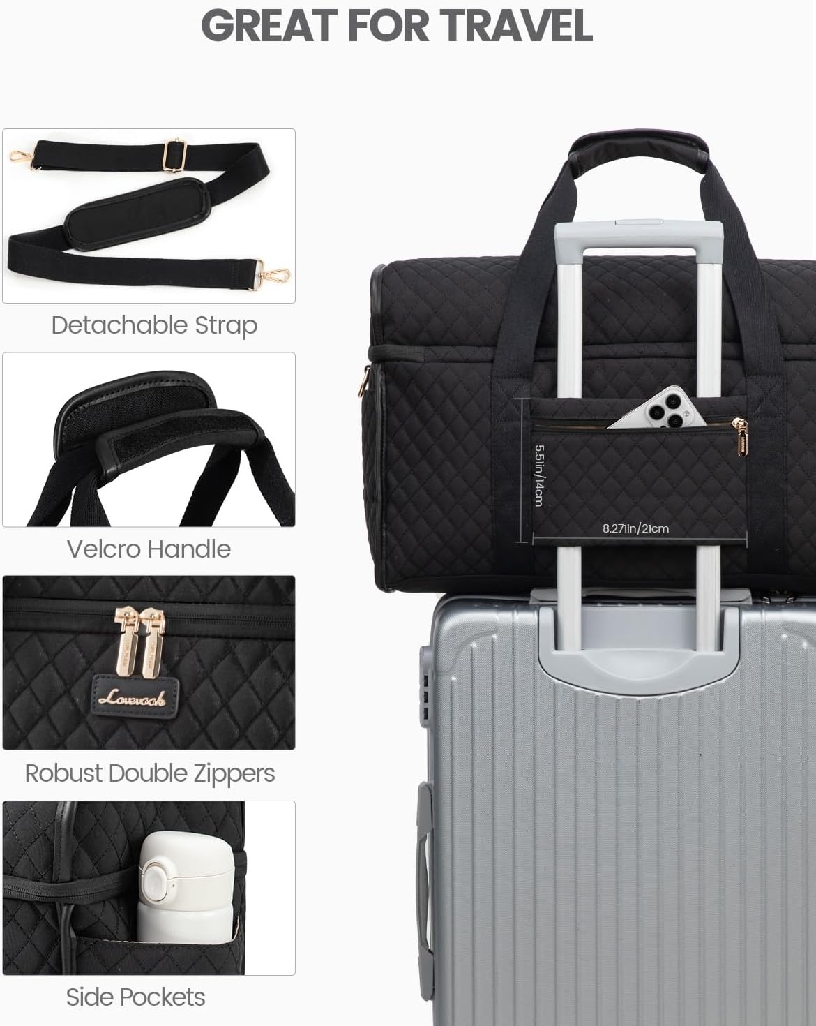 XL Weekender Reisetasche - Wasserabweisend & 180° Öffnung - bis zu 32,9% Rabatt