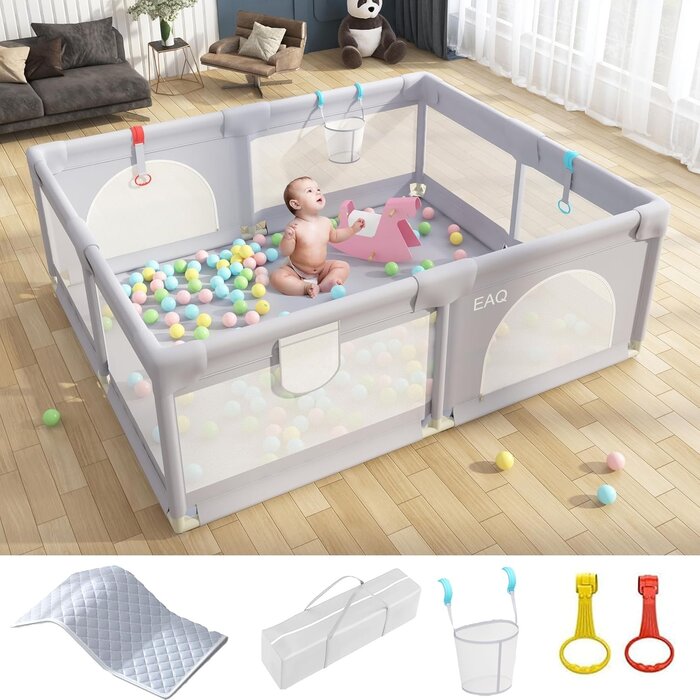 Baby-Laufgitter & Spielmatte - Sicher & Stabil - Bis zu 34% Rabatt
