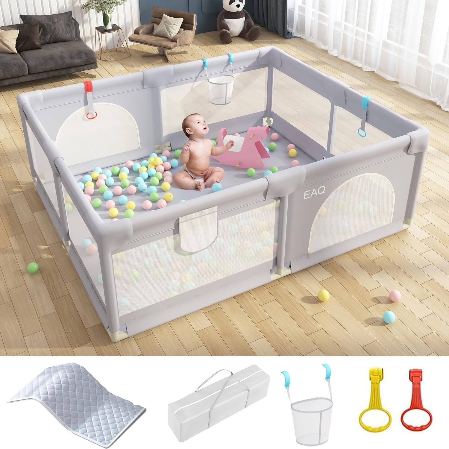Baby-Laufgitter & Spielmatte - Sicher & Stabil - Bis zu 34% Rabatt