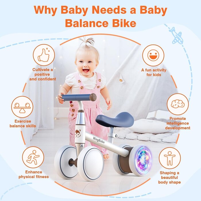4-Rad Laufrad für Kleinkinder - sicher & stabil - bis zu 32% Rabatt
