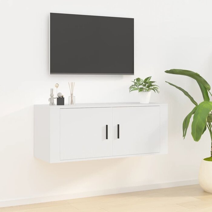 Vidaxl TV-Wandschrank in Weiß 100x34,5x40 cm - jetzt bis zu 84% sparen