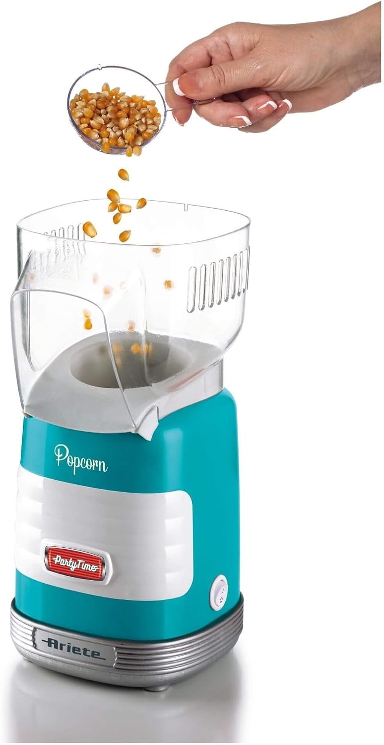 Retro Popcornmaschine 1100W, Hellblau - Jetzt bis zu 29% Rabatt sichern