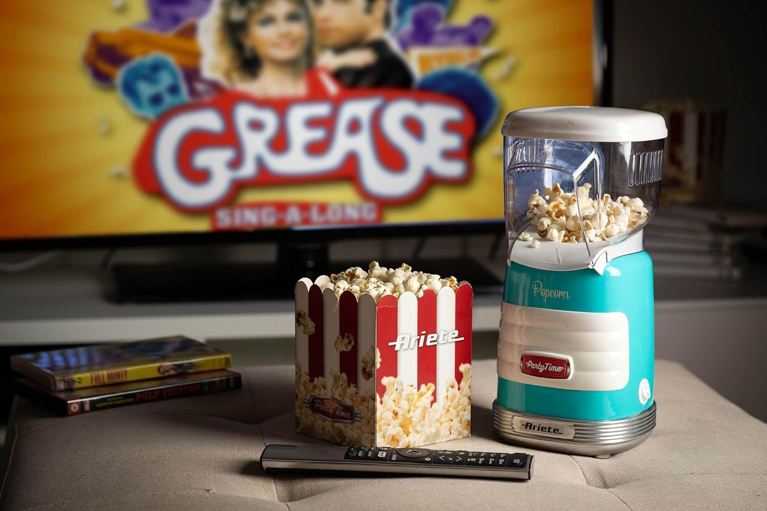Retro Popcornmaschine 1100W, Hellblau - Jetzt bis zu 29% Rabatt sichern
