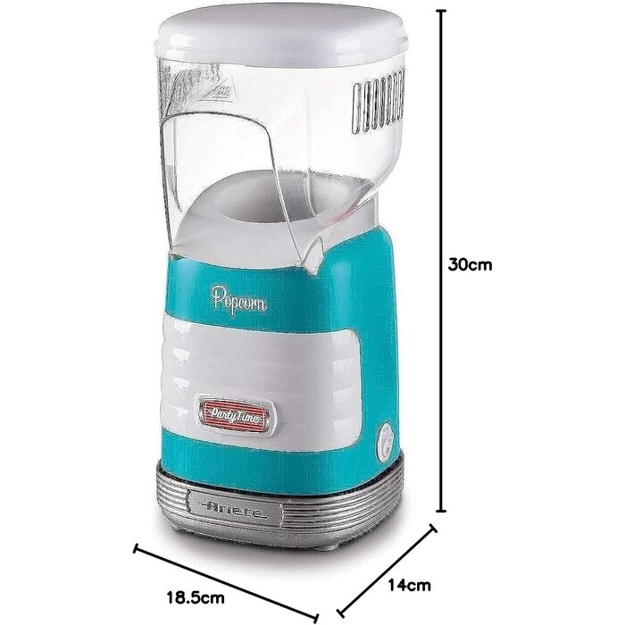 Retro Popcornmaschine 1100W, Hellblau - Jetzt bis zu 29% Rabatt sichern