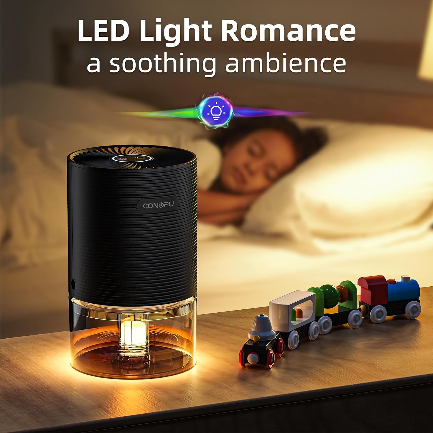 Kompakter Luftentfeuchter - 750ml, 30dB, LED - Jetzt bis zu 27% sparen