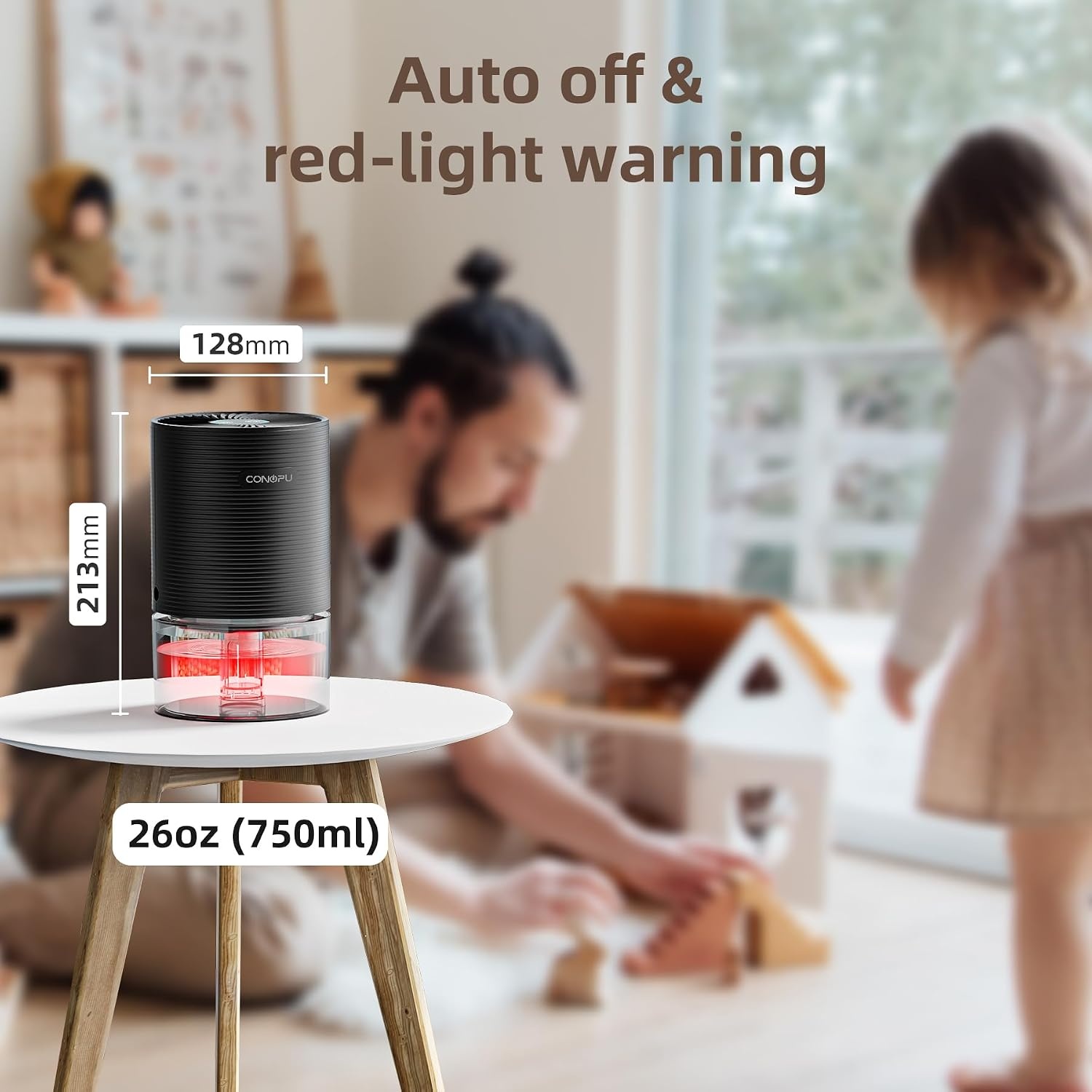 Kompakter Luftentfeuchter - 750ml, 30dB, LED - Jetzt bis zu 27% sparen