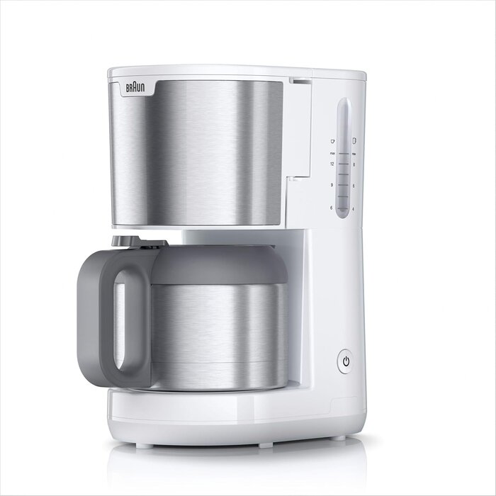 Filterkaffeemaschine 1,2L Thermokanne 1000W - Weiß - Sparen Sie bis zu 29%