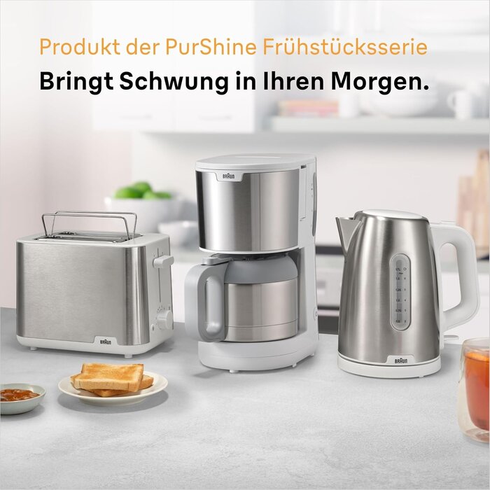 Filterkaffeemaschine 1,2L Thermokanne 1000W - Weiß - Sparen Sie bis zu 29%