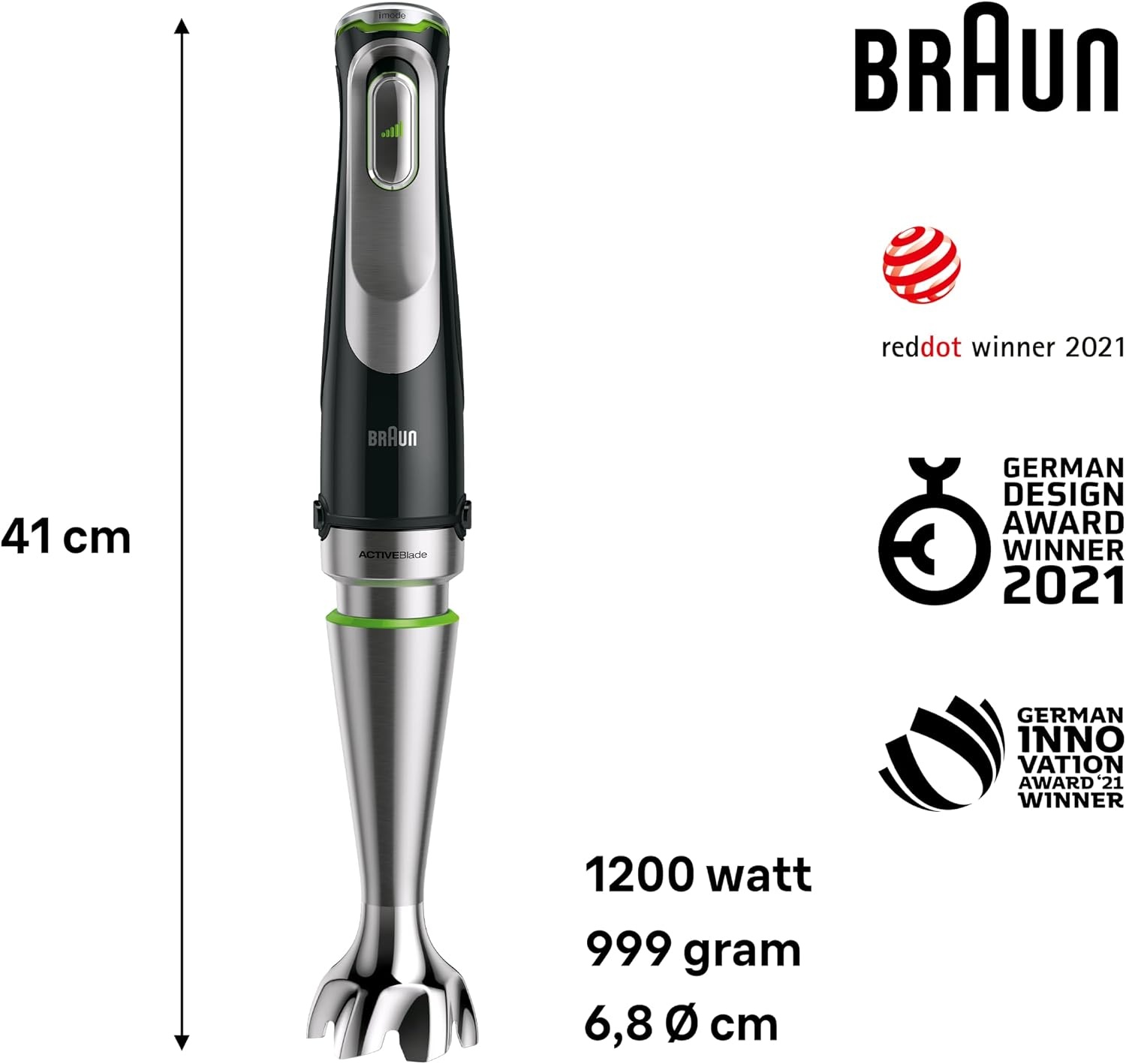 6-in-1 Stabmixer 1200W mit Zubehör - Jetzt bis zu 35% Rabatt sichern