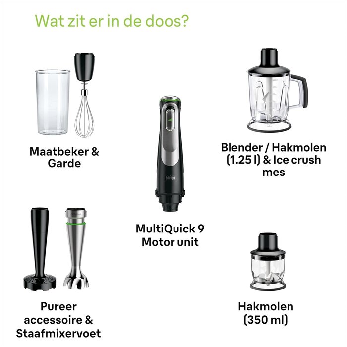 6-in-1 Stabmixer 1200W mit Zubehör - Jetzt bis zu 35% Rabatt sichern
