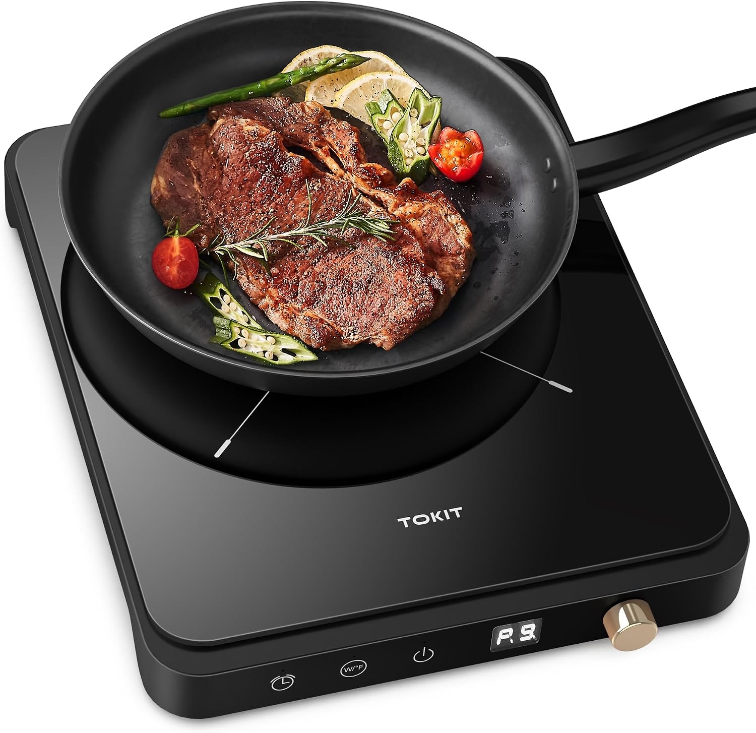 Induktionskochfeld 2000W - Schlankes Design - Sparen Sie bis zu 34%