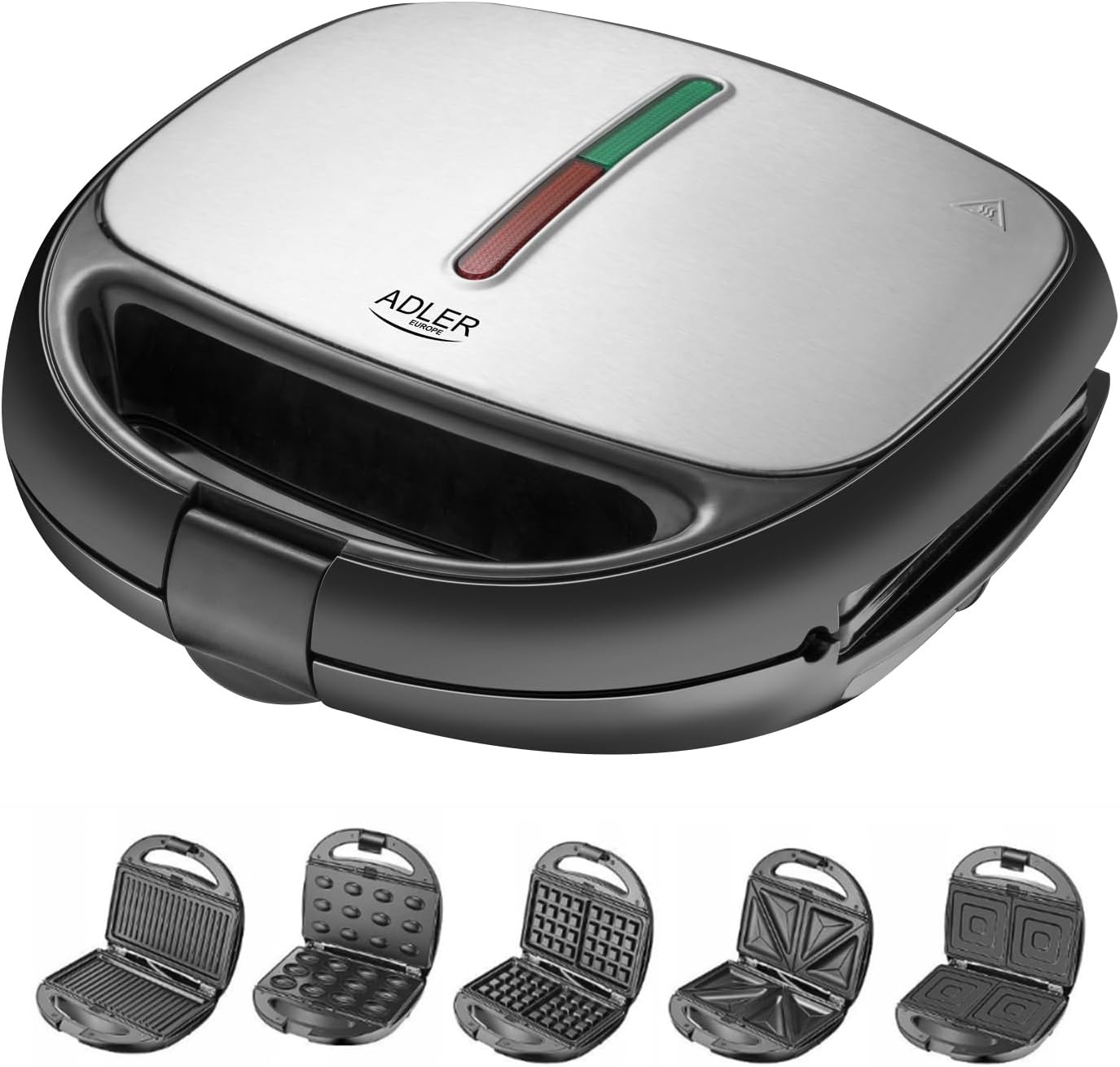 5-in-1 Multifunktions-Sandwichmaker 1200 W - Sparen Sie bis zu 33%