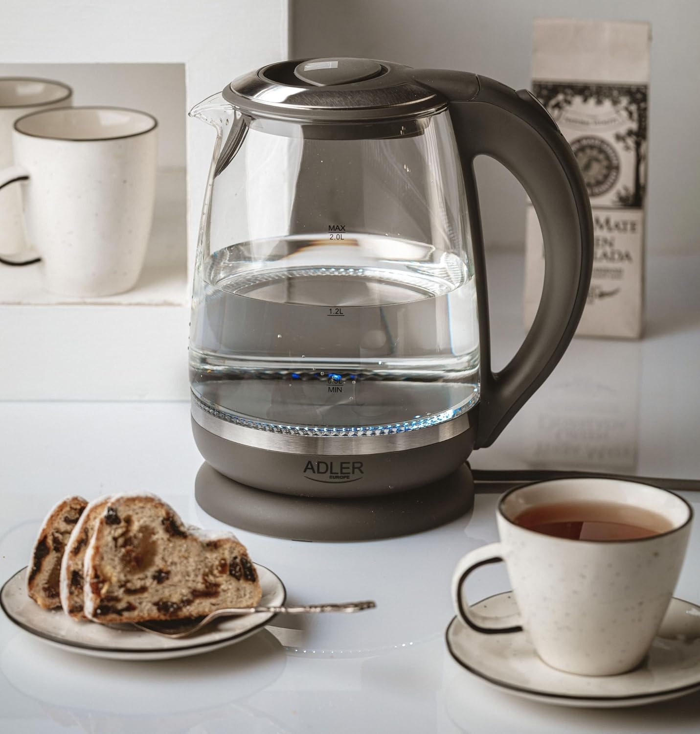 Design Glas-Wasserkocher 2,0L 2000W - bis zu 27% Rabatt im Outlet