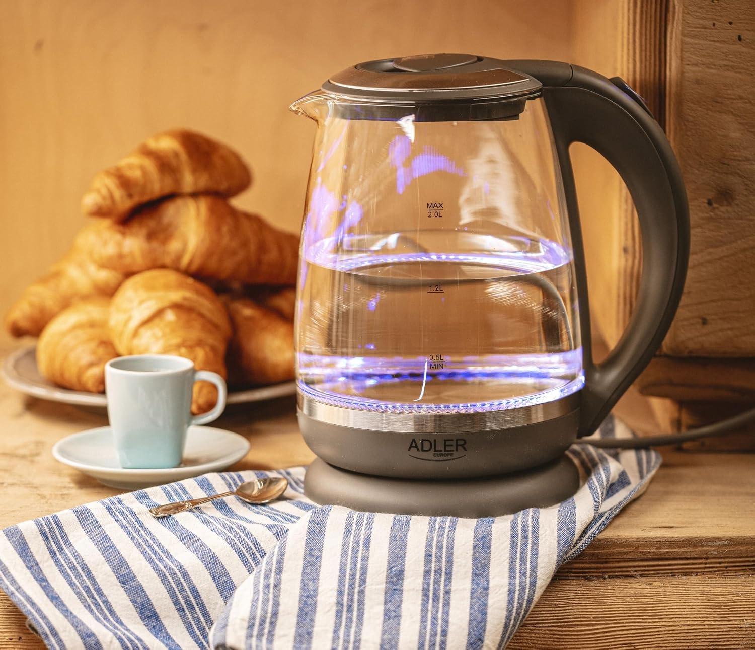 Design Glas-Wasserkocher 2,0L 2000W - bis zu 27% Rabatt im Outlet