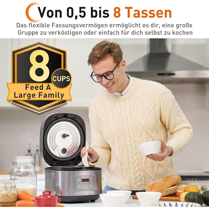 Multifunktions-Reiskocher 4L mit 860W & Timer - jetzt bis zu 29% sparen