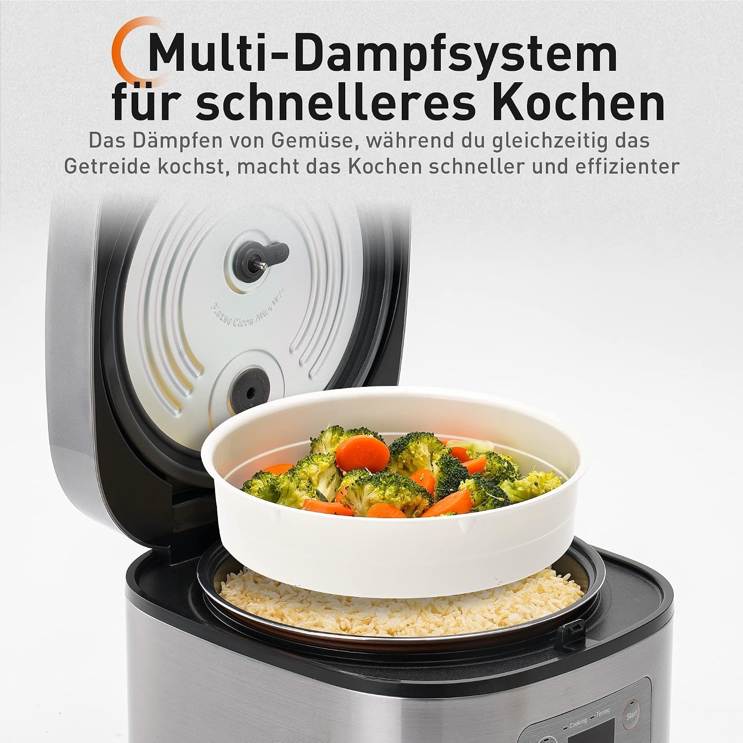 Multifunktions-Reiskocher 4L mit 860W & Timer - jetzt bis zu 29% sparen