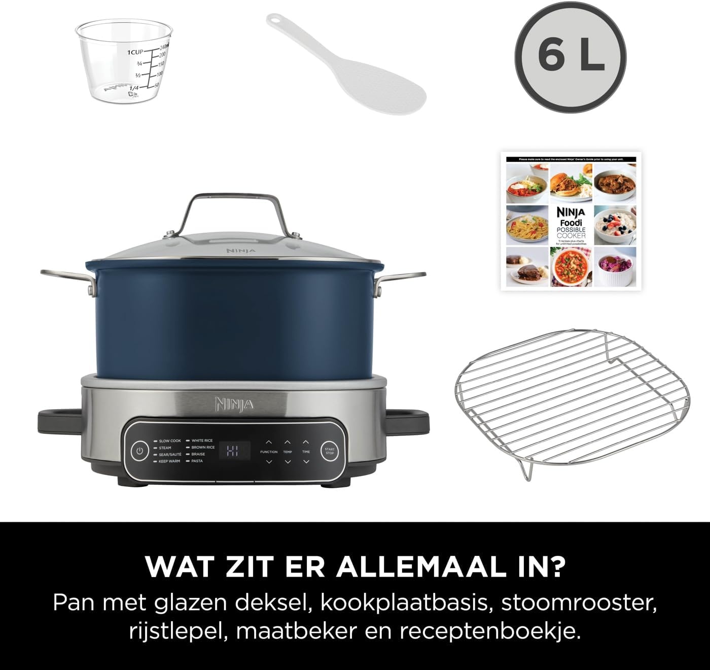 Multikocher 8-in-1, 6 Liter, Midnight Blue - bis zu 35% Rabatt