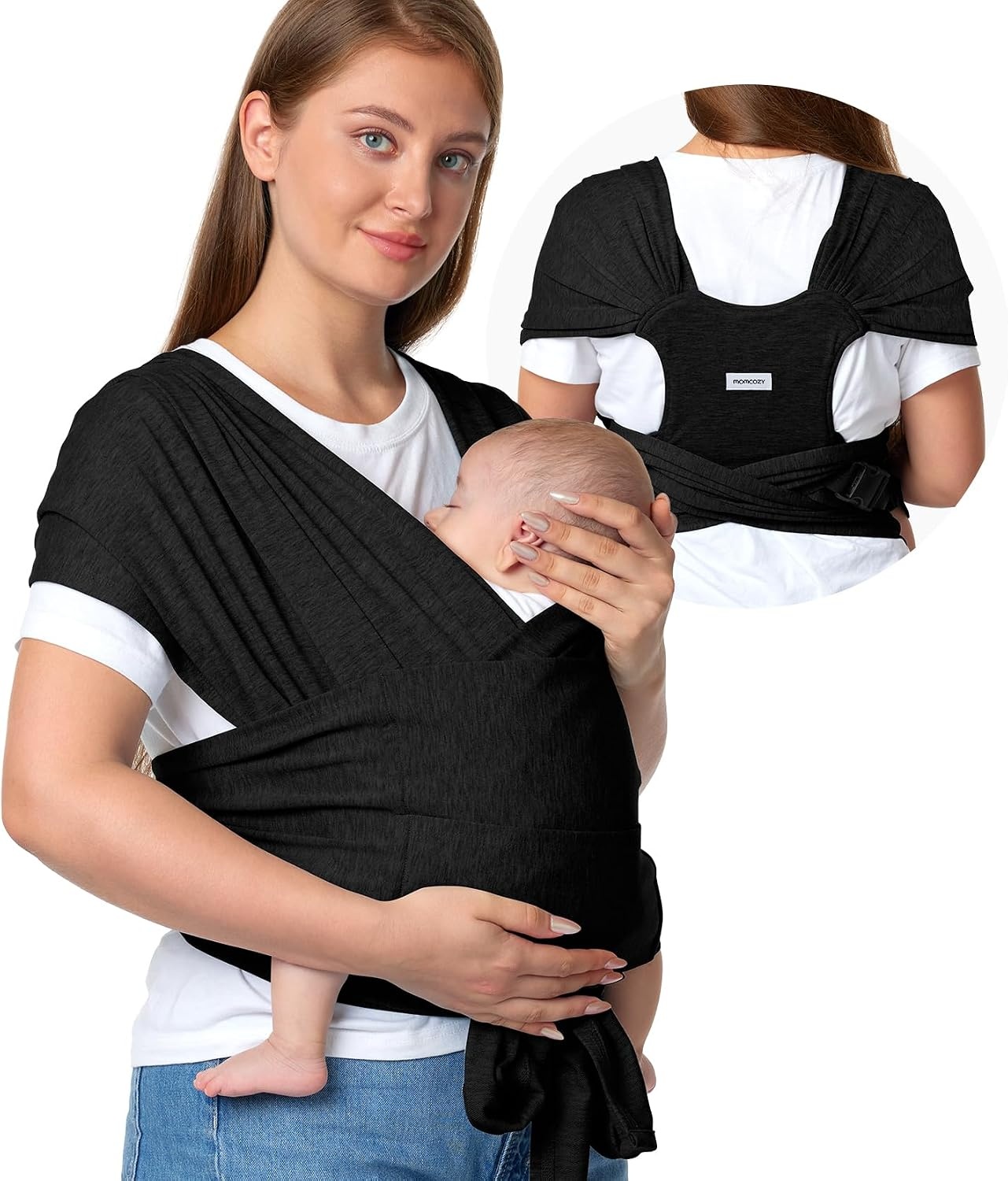 Ergonomische Babytrage - für Neugeborene bis 15 kg - Dunkelgrau - bis zu 34% sparen