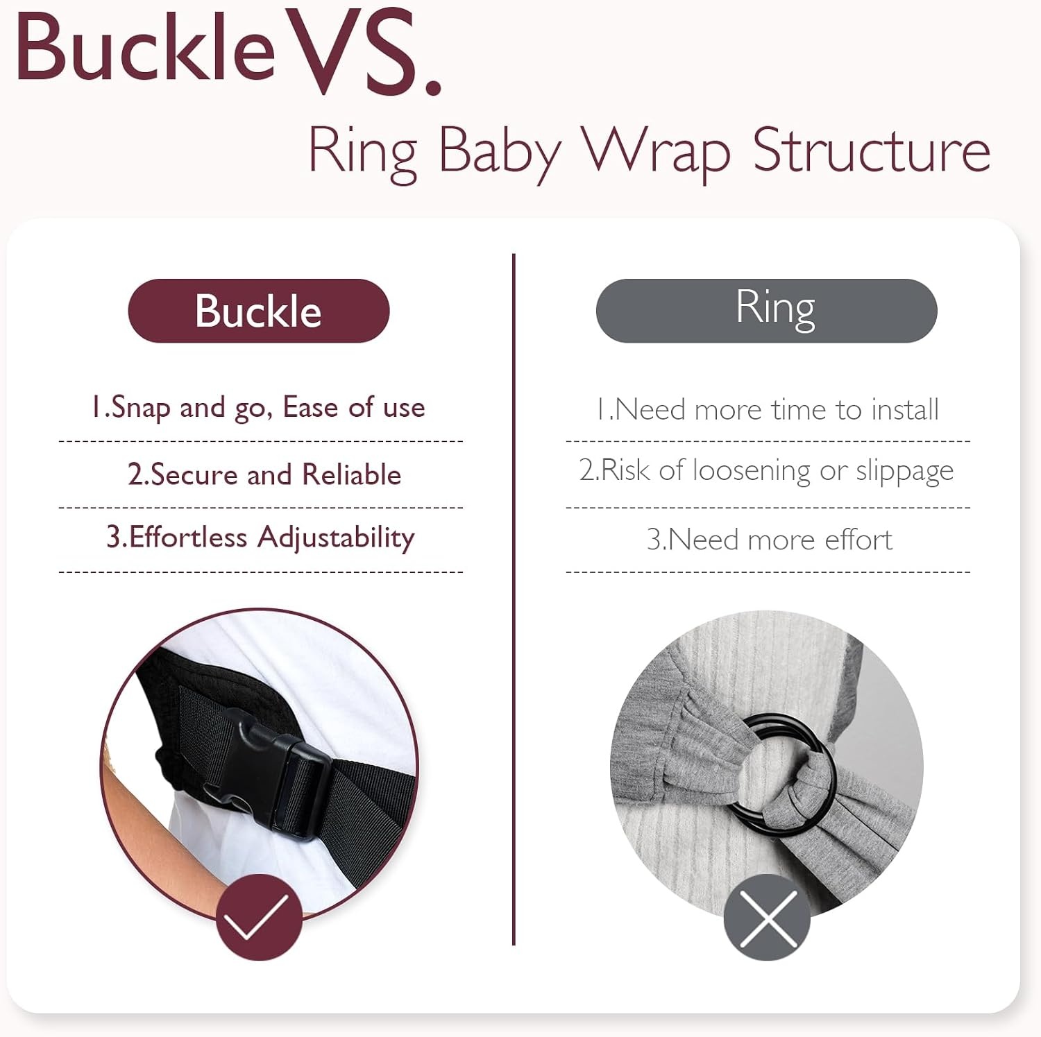 Ergonomische Babytrage - für Neugeborene bis 15 kg - Dunkelgrau - bis zu 34% sparen