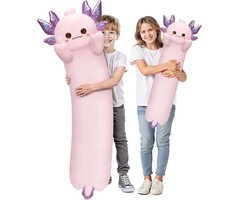 Langes Plüsch-Katzenkissen 130 cm - Orange, flauschig, bis zu 33% reduziert