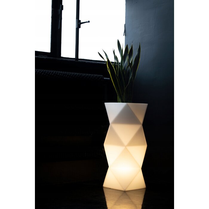 Design-Pflanzkübel mit LED-Beleuchtung Weiß - bis zu 50% Rabatt