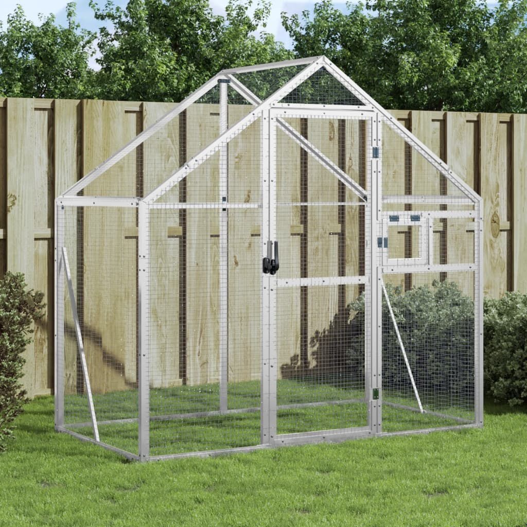 Vidaxl Großvoliere für Vögel 179x100x185 cm - Aluminium - Jetzt bis zu 35% sparen