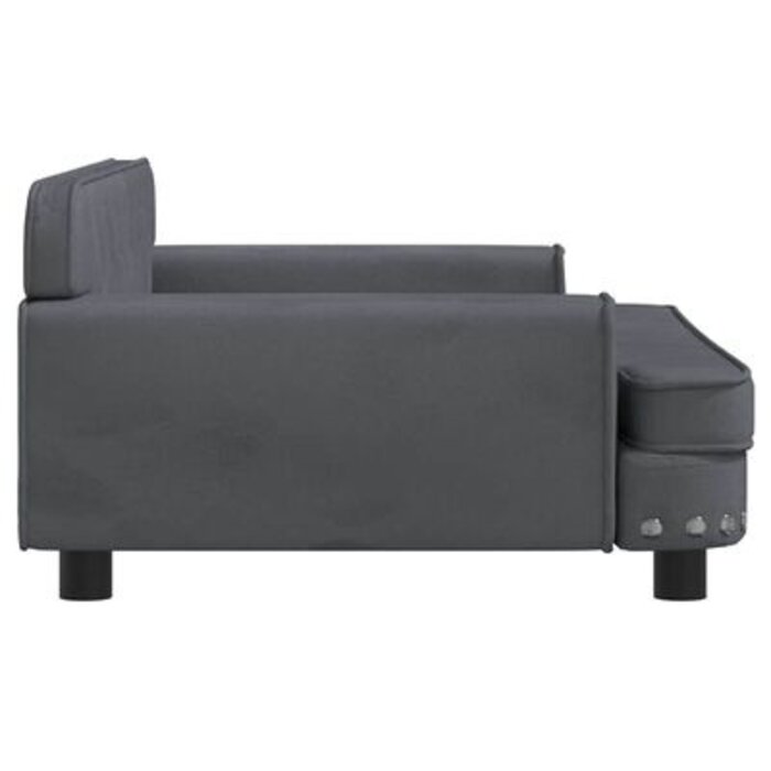 Vidaxl Luxus Hundesofa aus Samt - Dunkelgrau - 90x53 cm - bis zu 45% Rabatt