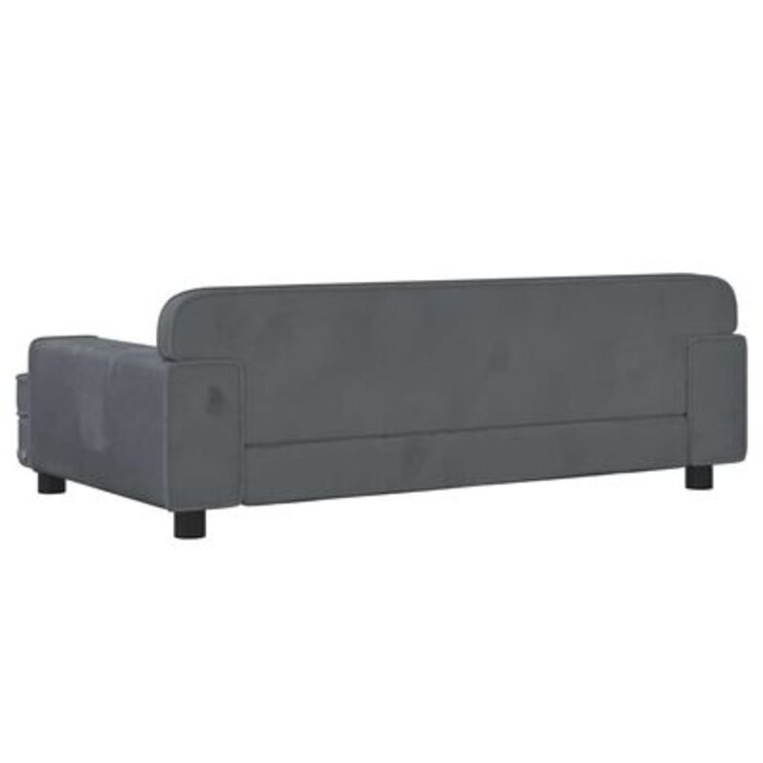 Vidaxl Luxus Hundesofa aus Samt - Dunkelgrau - 90x53 cm - bis zu 45% Rabatt