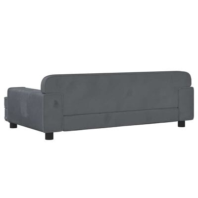 Vidaxl Luxus Hundesofa aus Samt - Dunkelgrau - 90x53 cm - bis zu 45% Rabatt