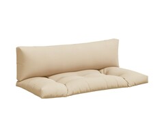 Vidaxl Palettenkissen Set 2-tlg. Beige 110cm - Jetzt bis zu 33% sparen