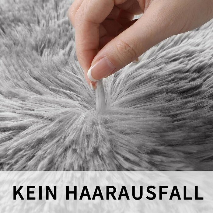 Amazon Flauschiger Hochflor-Teppich 160x230cm, Lichtgrau - bis zu 29% sparen