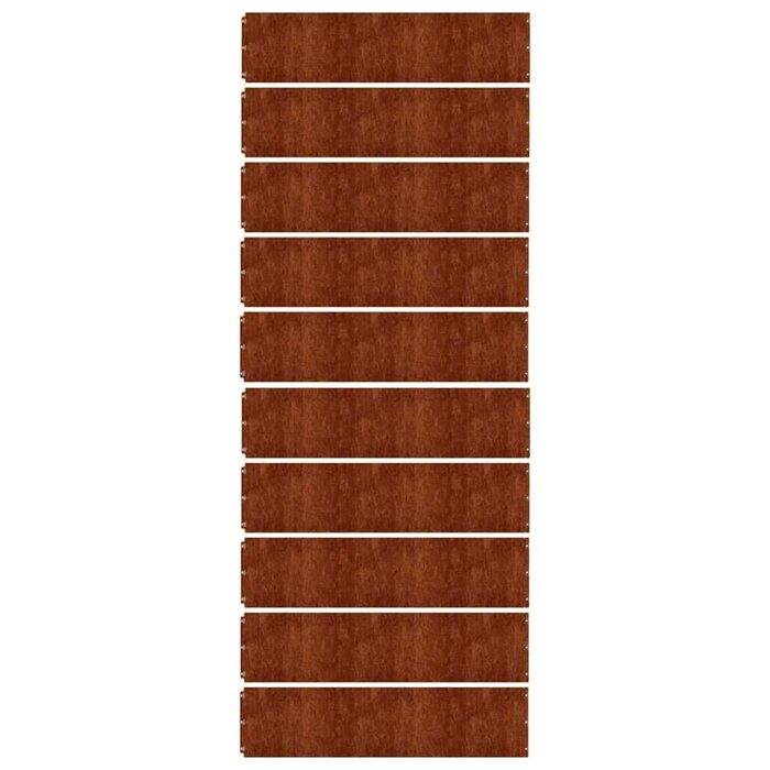 Vidaxl 10-tlg. Beeteinfassung Cortenstahl 25x103cm - bis zu 34% Rabatt