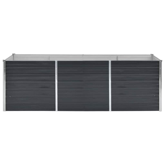 Vidaxl Großes Hochbeet aus verzinktem Stahl 240x80x77cm Anthrazit - bis zu 34% Rabatt