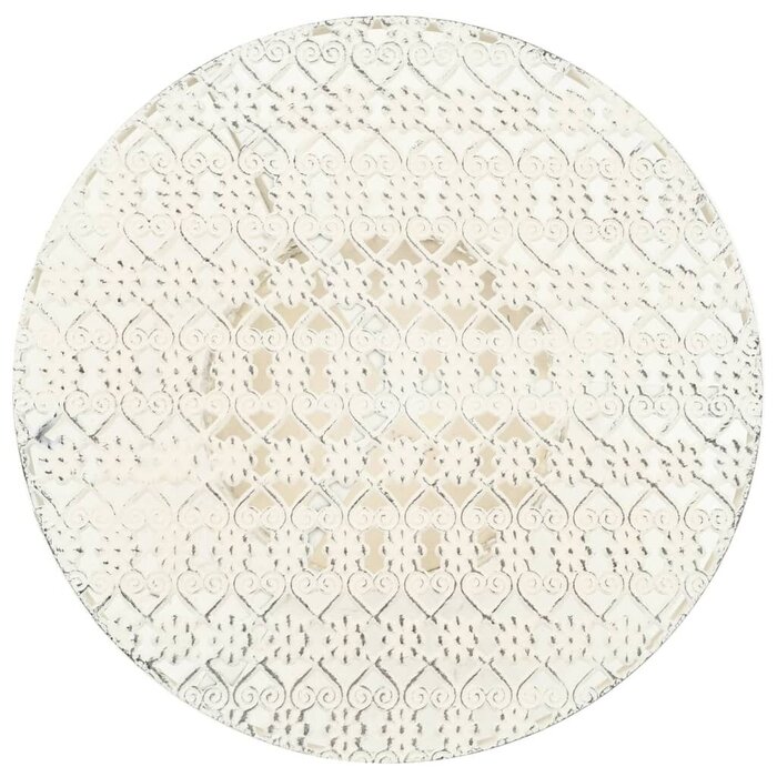 Vidaxl Runder Bistrotisch Vintage-Stil 40x70 cm Weiß - bis zu 34% sparen