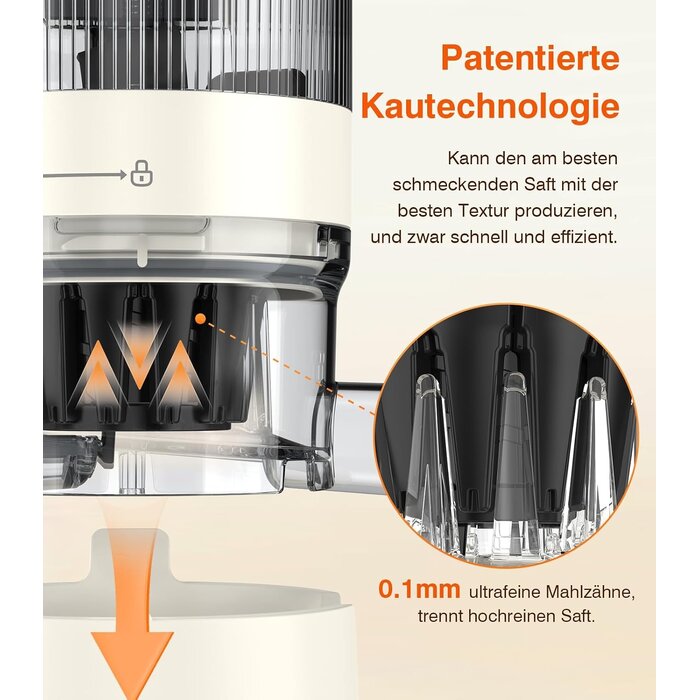 Amazon Slow Juicer Kaltentsafter - 120 mm Einfüllschacht - 150 Watt - bis zu 29% Rabatt