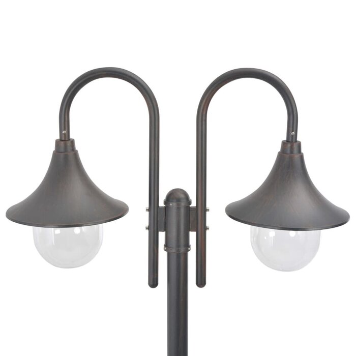 Vidaxl 2-flammiger Garten-Laternenpfahl 220 cm, Bronze - Jetzt bis zu 35% günstiger