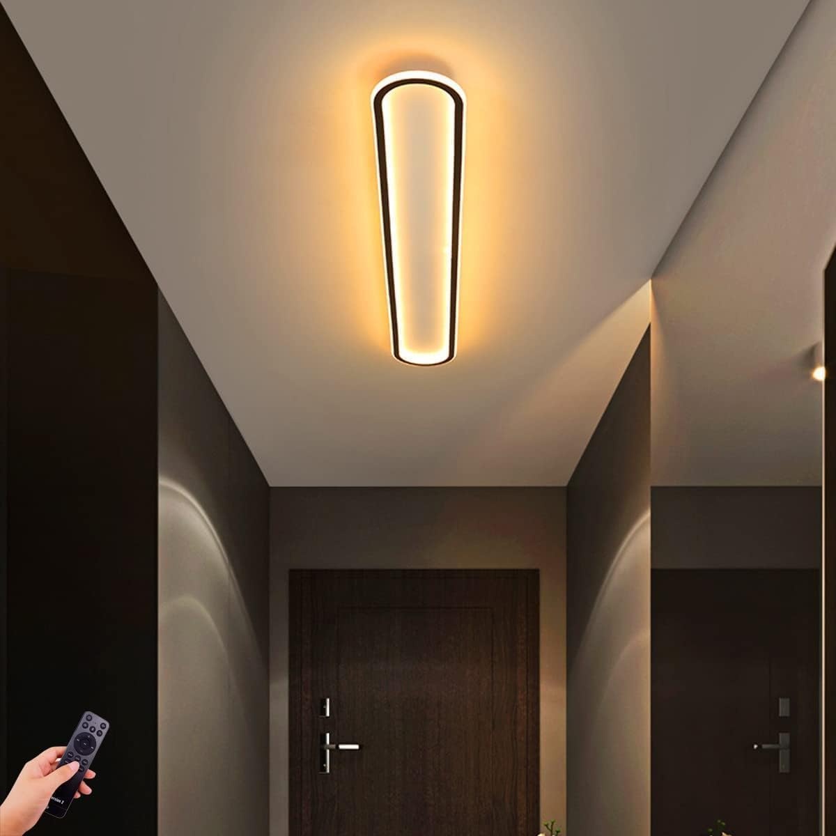 LED Deckenleuchte 120cm Schwarz dimmbar mit Fernbedienung - bis zu 34% Rabatt