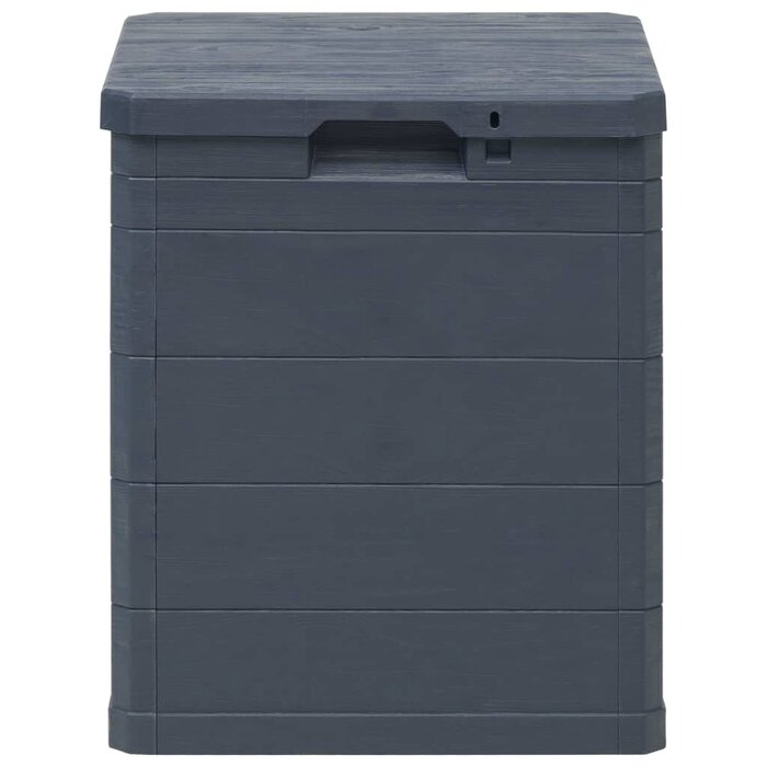 Vidaxl Gartenbox 90 L in Anthrazit - Kompakte Aufbewahrungsbox - bis zu 33% reduziert