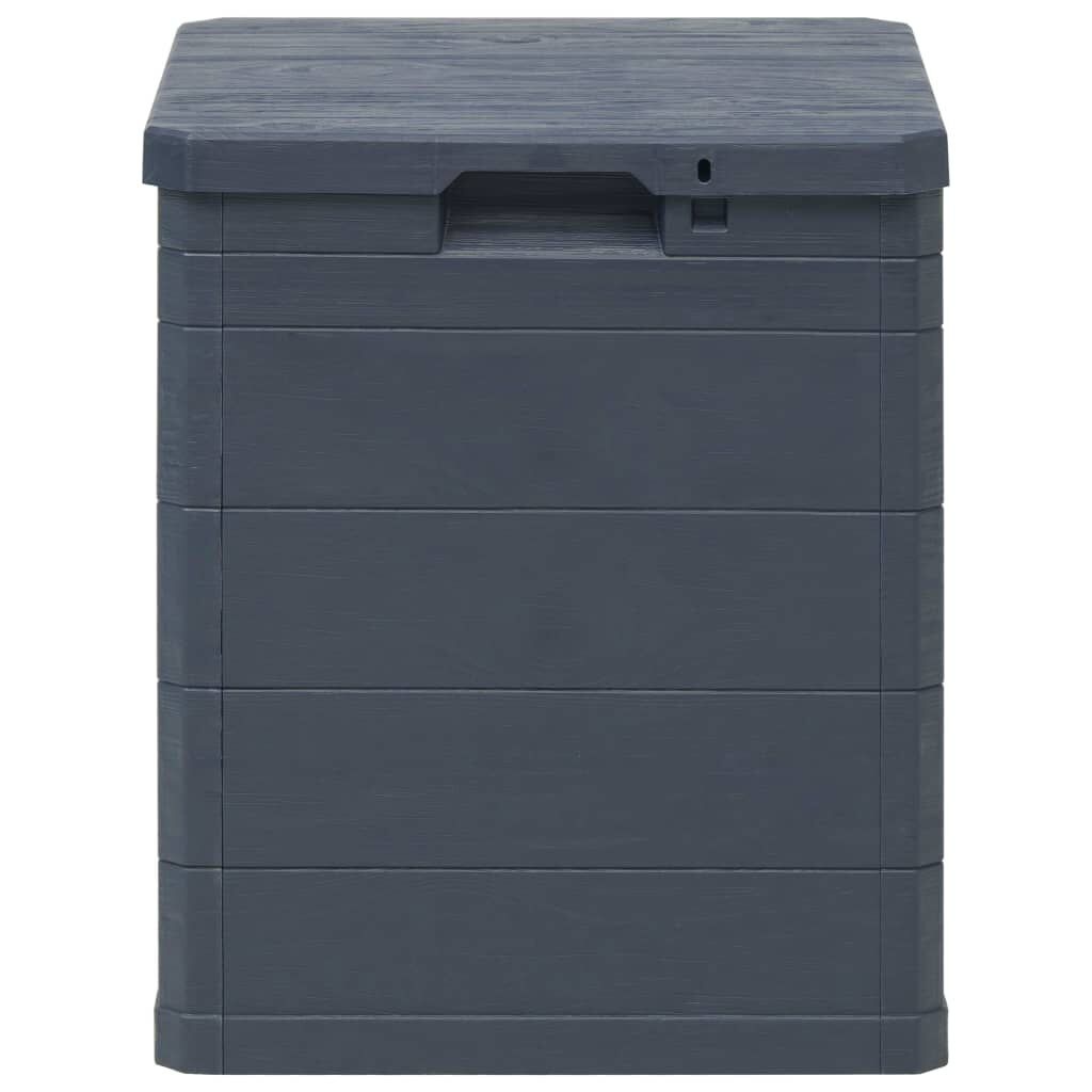 Vidaxl Gartenbox 90 L in Anthrazit - Kompakte Aufbewahrungsbox - bis zu 33% reduziert