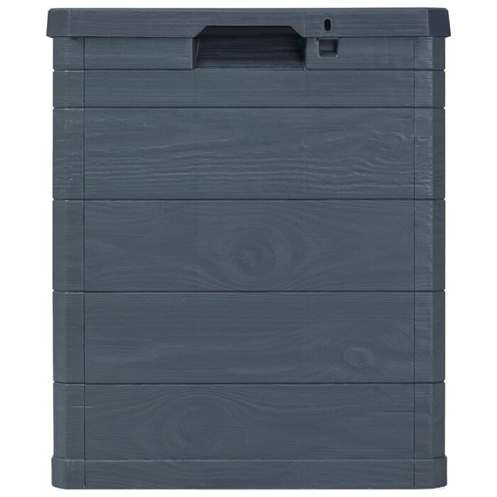 Vidaxl Gartenbox 90 L in Anthrazit - Kompakte Aufbewahrungsbox - bis zu 33% reduziert