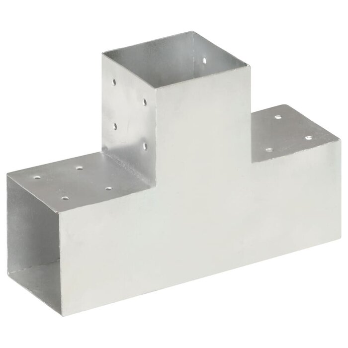 Vidaxl 4er Set Pfostenverbinder T-Form 101x101 mm - Verzinkt - bis zu 34% günstiger