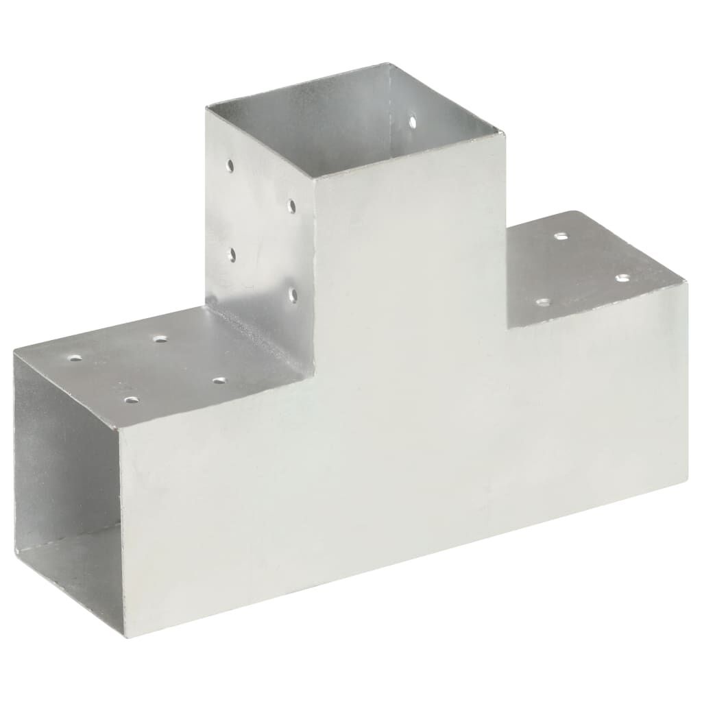 Vidaxl 4er Set Pfostenverbinder T-Form 101x101 mm - Verzinkt - bis zu 34% günstiger