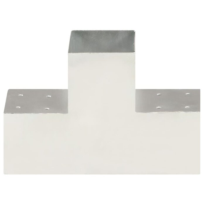 Vidaxl 4er Set Pfostenverbinder T-Form 101x101 mm - Verzinkt - bis zu 34% günstiger
