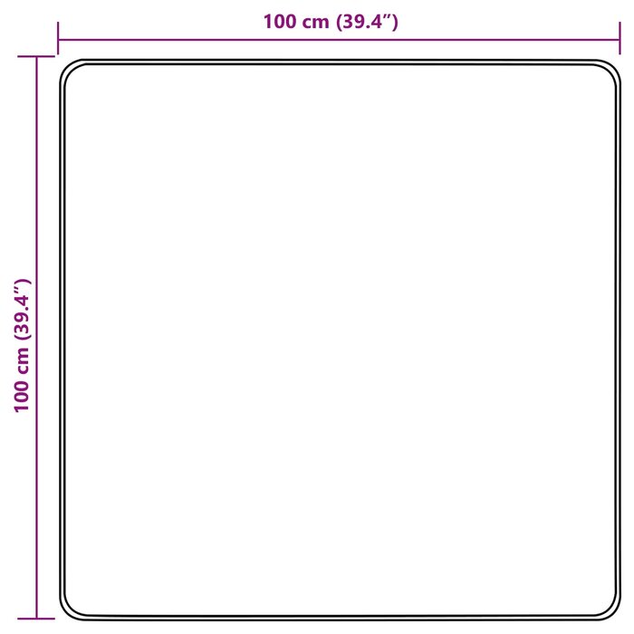 Vidaxl Teppich MARSA quadratisch 100x100cm Cremefarben - bis zu 33% Rabatt