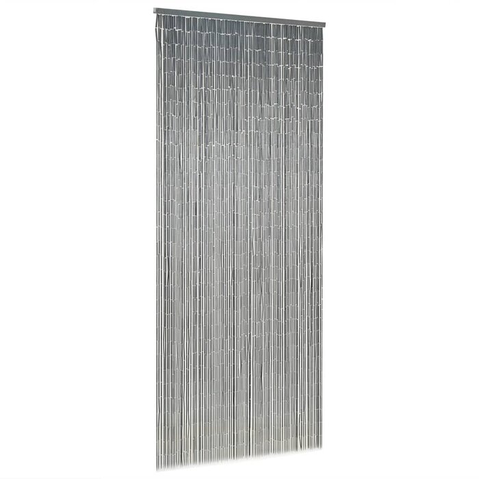 Vidaxl Bambus-Fliegenvorhang 90x200 cm - Dunkelgrau - bis zu 34% reduziert