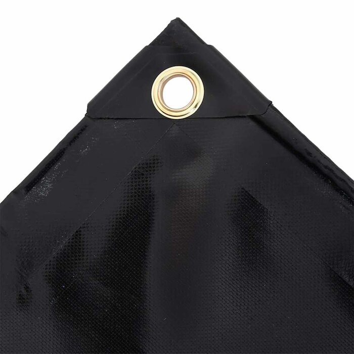 Vidaxl Robuste Abdeckplane 4x4m, 650g/m² PVC, Schwarz - bis zu 34% sparen!