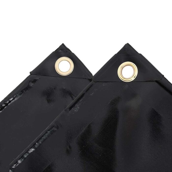 Vidaxl Robuste Abdeckplane 4x4m, 650g/m² PVC, Schwarz - bis zu 34% sparen!