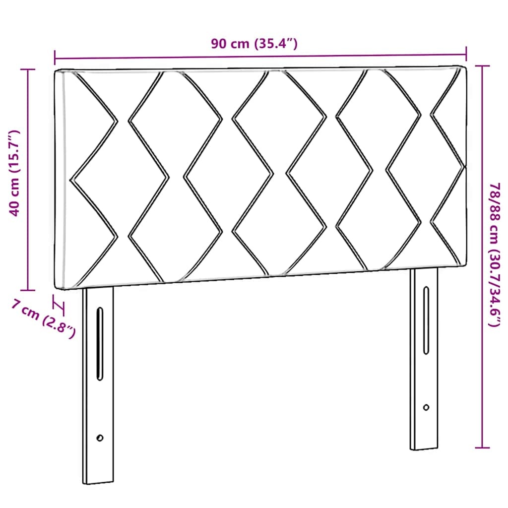 Vidaxl Modernes Bett-Kopfteil, Creme, 90x88 cm - bis zu 28 % Rabatt